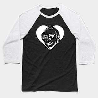 white bernie sanders heart Baseball T-Shirt